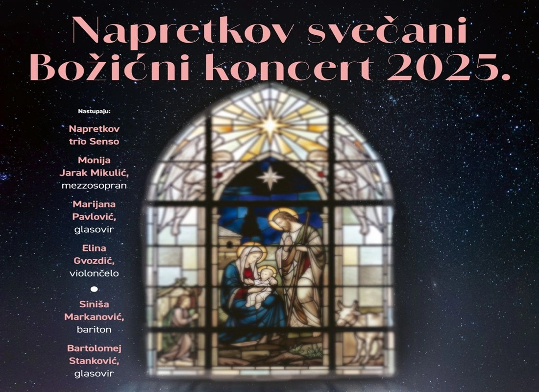 Napretkov svečani božićni koncert održat će se u nedjelju 28. prosinca s početkom u 19 sati